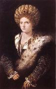 TIZIANO Vecellio Portrat of Isabella d' Este oil painting artist